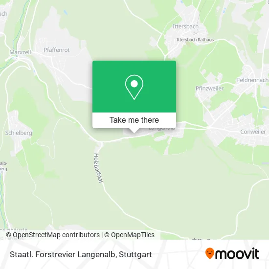 Карта Staatl. Forstrevier Langenalb