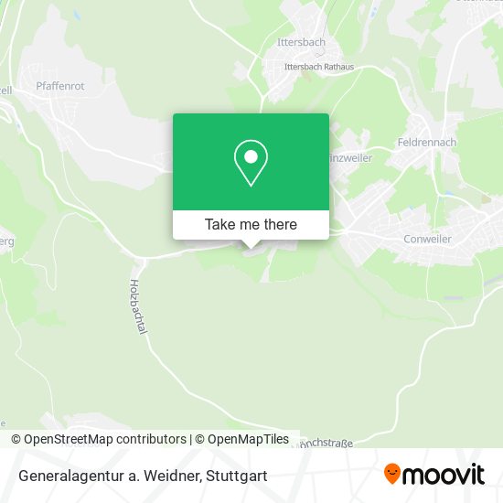 Карта Generalagentur a. Weidner