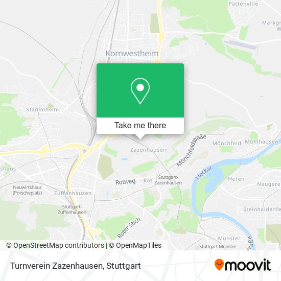 Turnverein Zazenhausen map