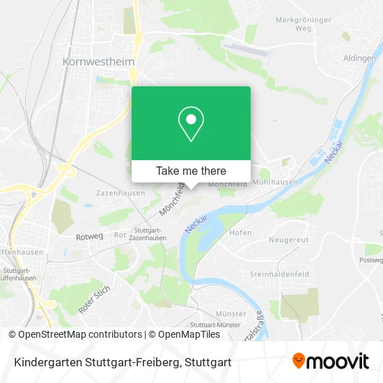 Карта Kindergarten Stuttgart-Freiberg