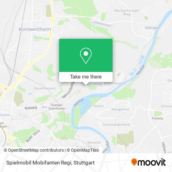 Spielmobil Mobifanten Regi map