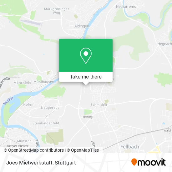 Карта Joes Mietwerkstatt