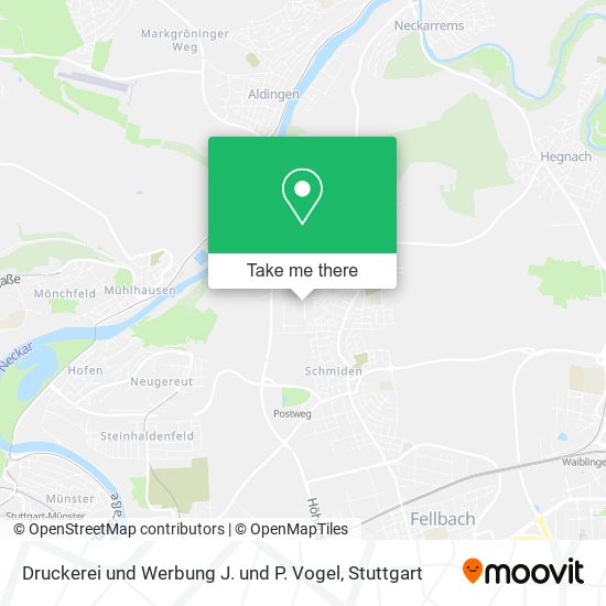 Druckerei und Werbung J. und P. Vogel map