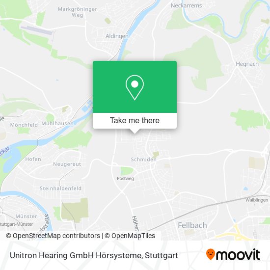 Unitron Hearing GmbH Hörsysteme map