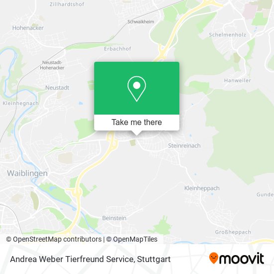 Карта Andrea Weber Tierfreund Service