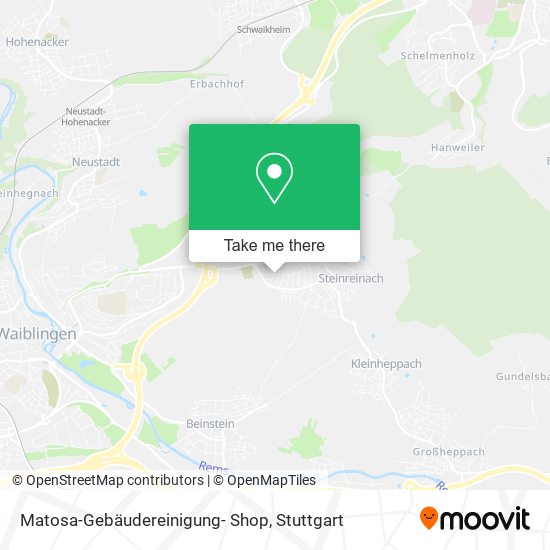 Matosa-Gebäudereinigung- Shop map