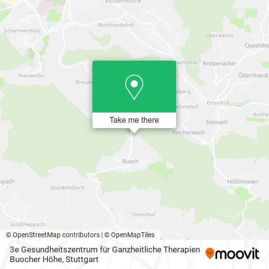 Карта 3e Gesundheitszentrum für Ganzheitliche Therapien Buocher Höhe
