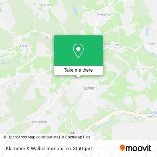 Klammer & Waibel Immobilien map