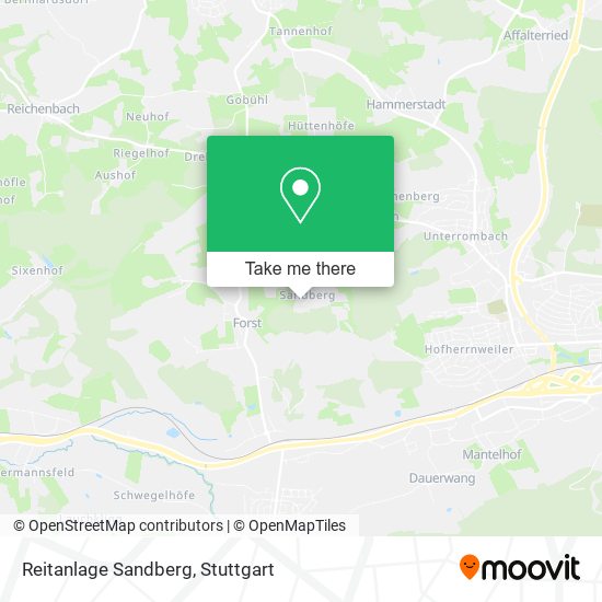 Reitanlage Sandberg map