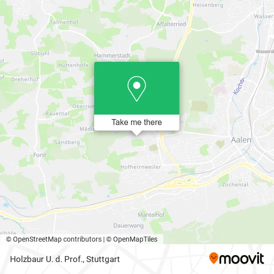 Карта Holzbaur U. d. Prof.
