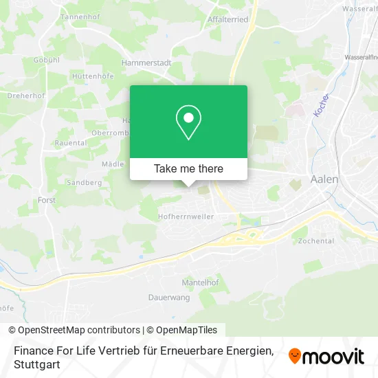 Карта Finance For Life Vertrieb für Erneuerbare Energien