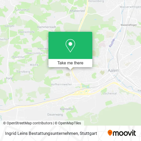 Карта Ingrid Leins Bestattungsunternehmen