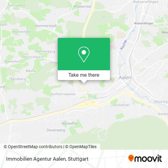 Immobilien Agentur Aalen map