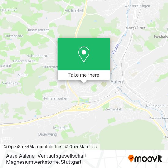 Карта Aave-Aalener Verkaufsgesellschaft Magnesiumwerkstoffe