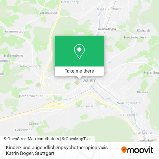 Карта Kinder- und Jugendlichenpsychotherapiepraxis Katrin Boger