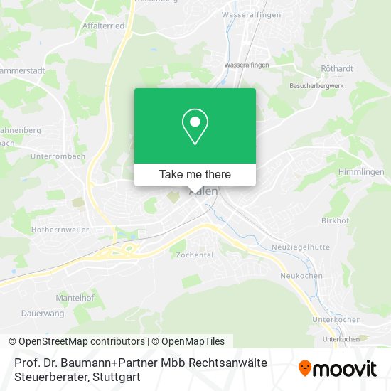 Prof. Dr. Baumann+Partner Mbb Rechtsanwälte Steuerberater map