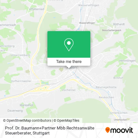 Карта Prof. Dr. Baumann+Partner Mbb Rechtsanwälte Steuerberater