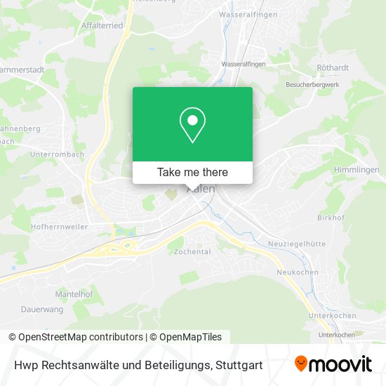 Hwp Rechtsanwälte und Beteiligungs map