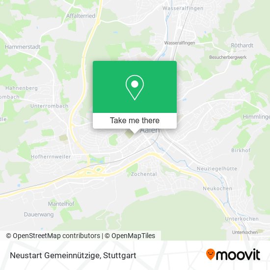 Neustart Gemeinnützige map