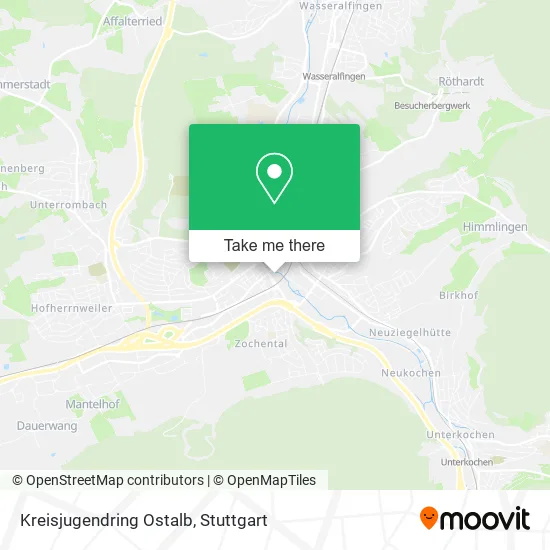Карта Kreisjugendring Ostalb
