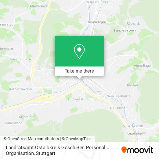 Карта Landratsamt Ostalbkreis Gesch.Ber. Personal U. Organisation