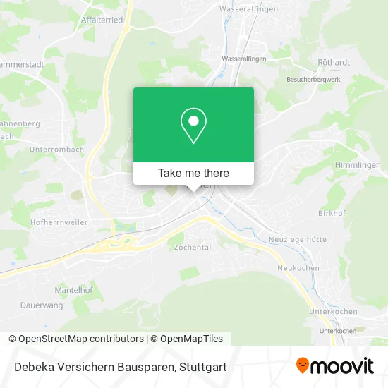 Карта Debeka Versichern Bausparen