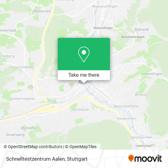 Карта Schnelltestzentrum Aalen