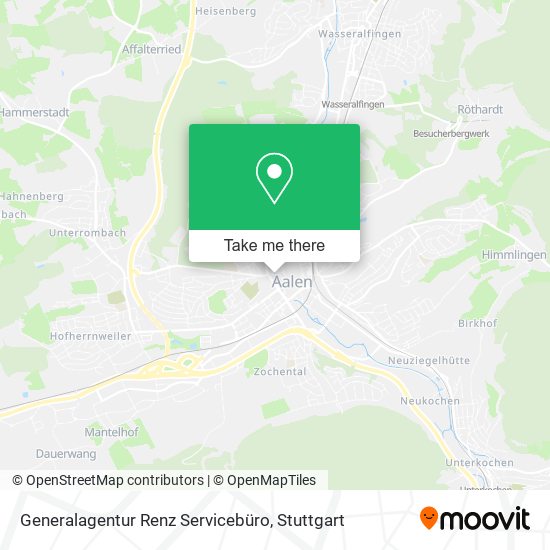 Generalagentur Renz Servicebüro map