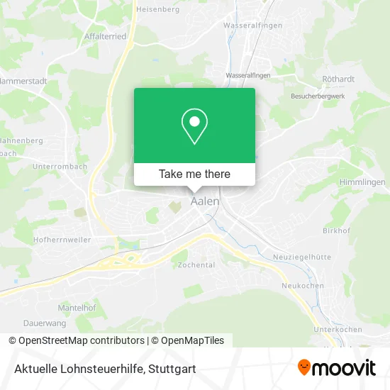 Карта Aktuelle Lohnsteuerhilfe