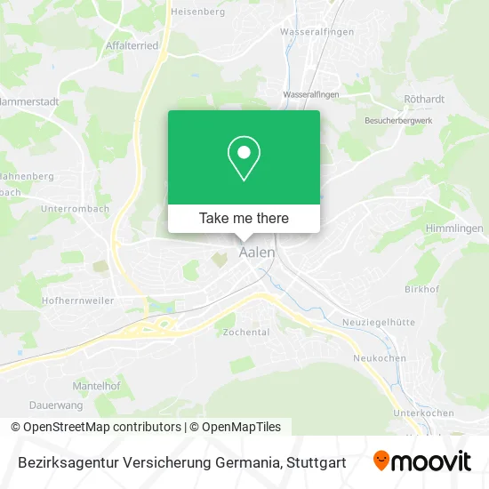 Карта Bezirksagentur Versicherung Germania