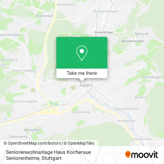 Карта Seniorenwohnanlage Haus Kocheraue Seniorenheime