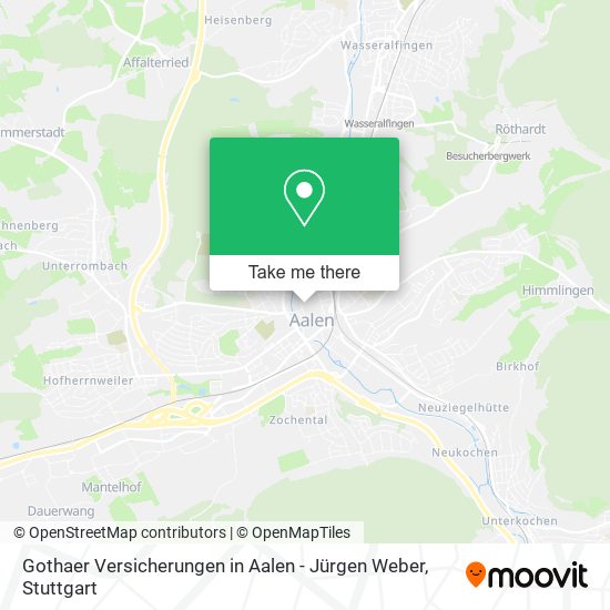 Gothaer Versicherungen in Aalen - Jürgen Weber map