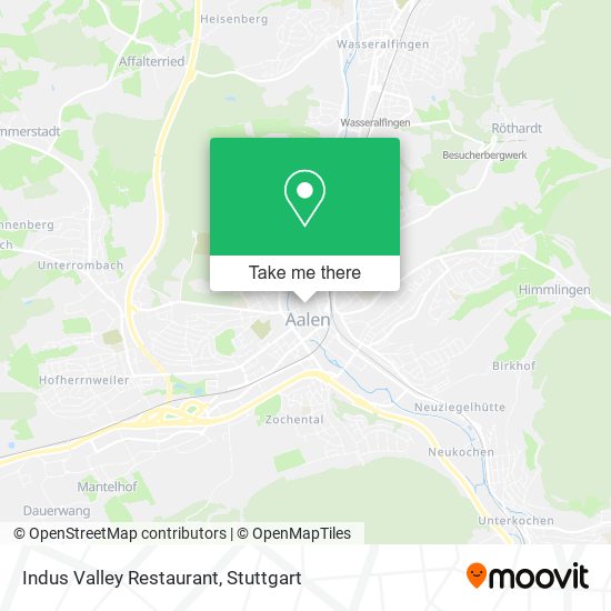 Indus Valley Restaurant map