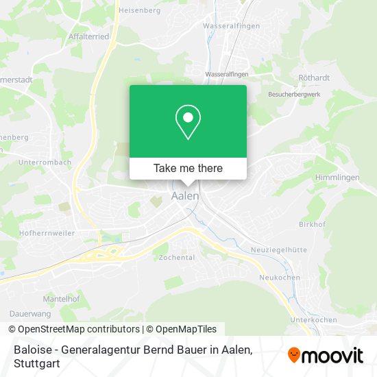 Baloise - Generalagentur Bernd Bauer in Aalen map