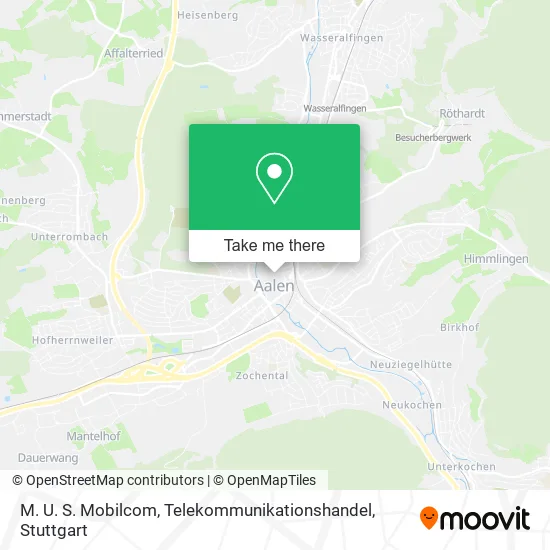 Карта M. U. S. Mobilcom, Telekommunikationshandel