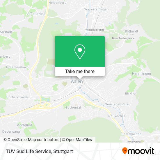 TÜV Süd Life Service map