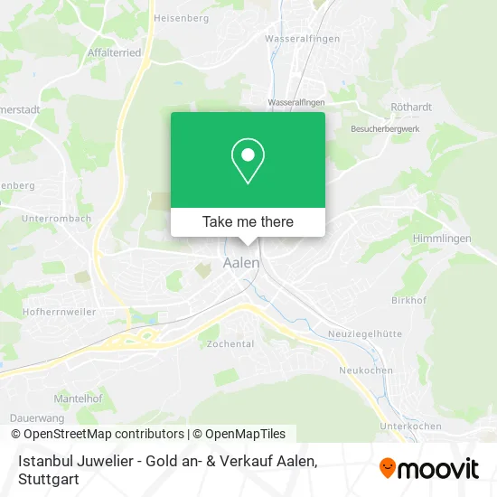 Карта Istanbul Juwelier - Gold an- & Verkauf Aalen