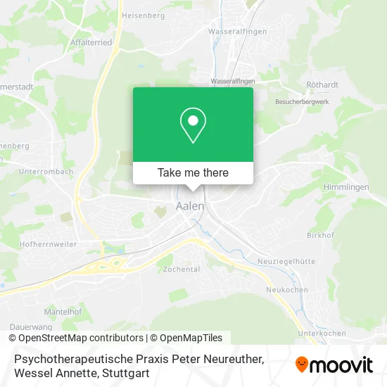 Карта Psychotherapeutische Praxis Peter Neureuther, Wessel Annette