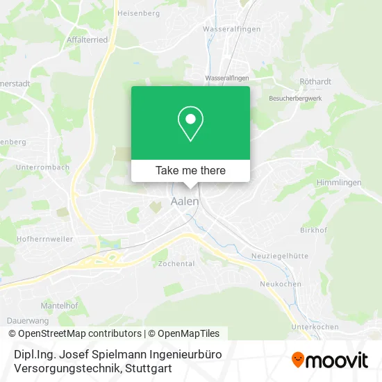Карта Dipl.Ing. Josef Spielmann Ingenieurbüro Versorgungstechnik
