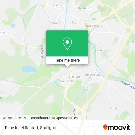Карта Ruhe Insel Rastatt
