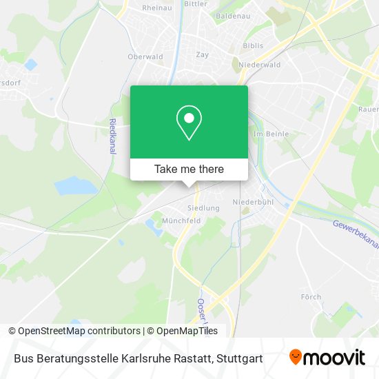 Bus Beratungsstelle Karlsruhe Rastatt map