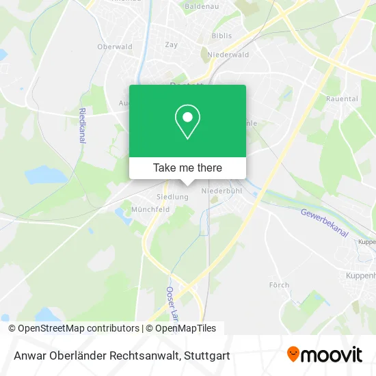 Карта Anwar Oberländer Rechtsanwalt