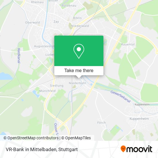 VR-Bank in Mittelbaden map