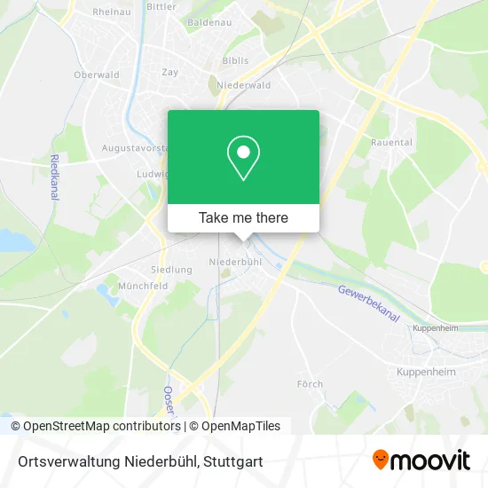 Карта Ortsverwaltung Niederbühl