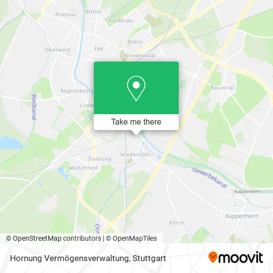 Карта Hornung Vermögensverwaltung
