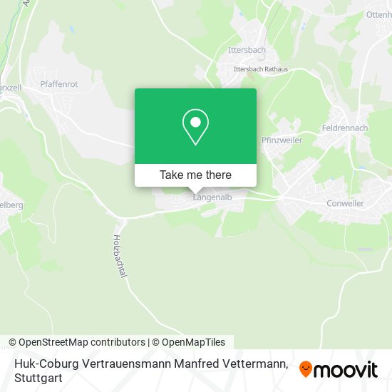 Huk-Coburg Vertrauensmann Manfred Vettermann map