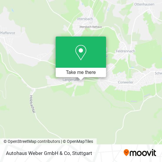 Autohaus Weber GmbH & Co map
