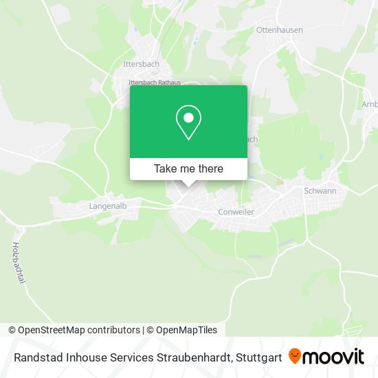 Randstad Inhouse Services Straubenhardt map