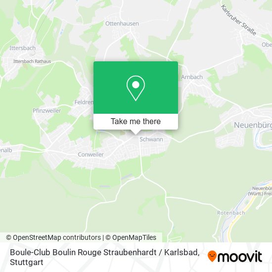 Boule-Club Boulin Rouge Straubenhardt / Karlsbad map