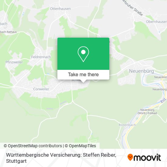 Württembergische Versicherung: Steffen Reiber map